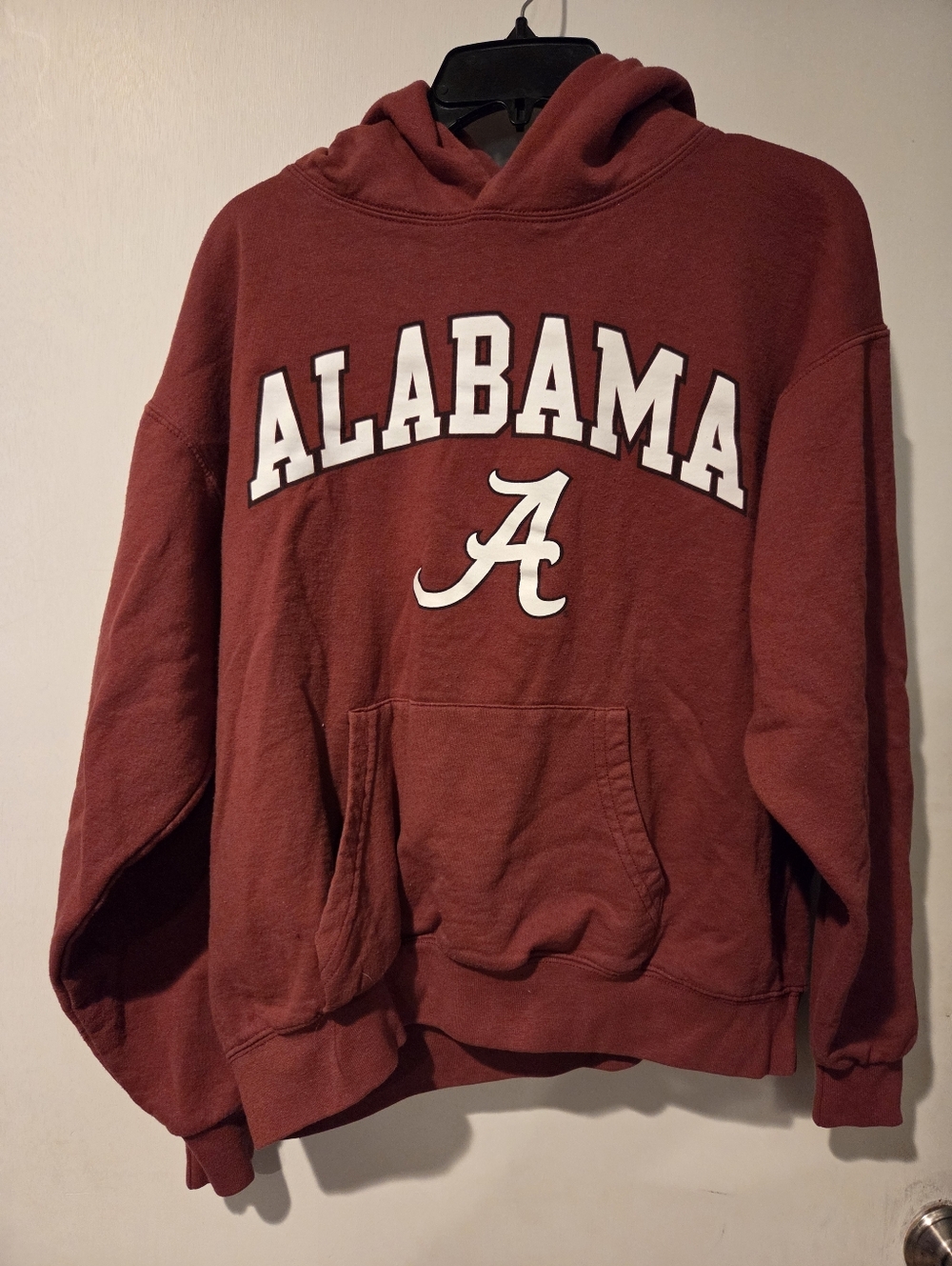 Alabama Crimson Script A Pullover Hoodie Size Med